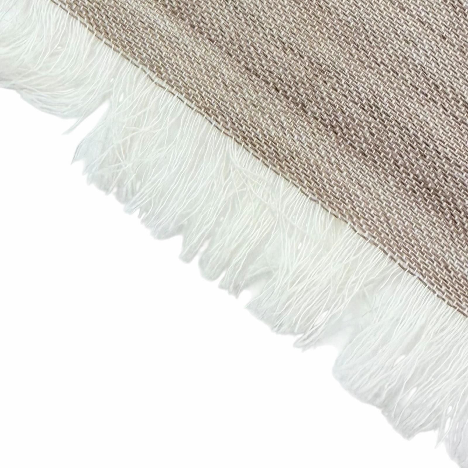 Gucci Wool Silk GG Jacquard Mini Fringe Shawl Beige 180 45 Recommended Scarf — view 4