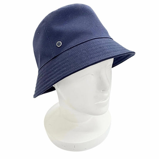 Hermes Eden Cotton 100% Series Parts Bucket Hat Navy 57 Recommended