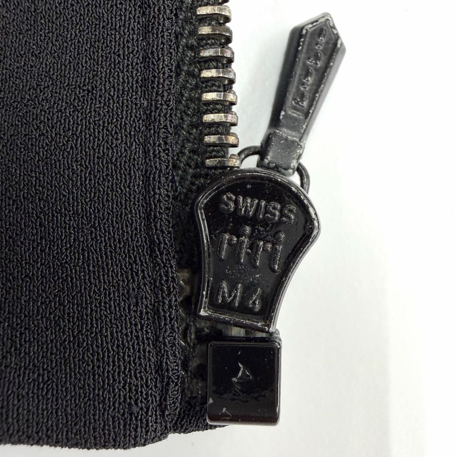 Chanel Boutique Elastane Leather CC Logo Dress Black 40 — view 8