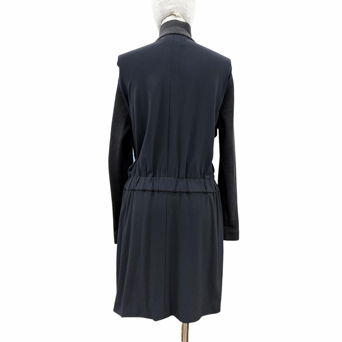 Chanel Boutique Elastane Leather CC Logo Dress Black 40 — view 3