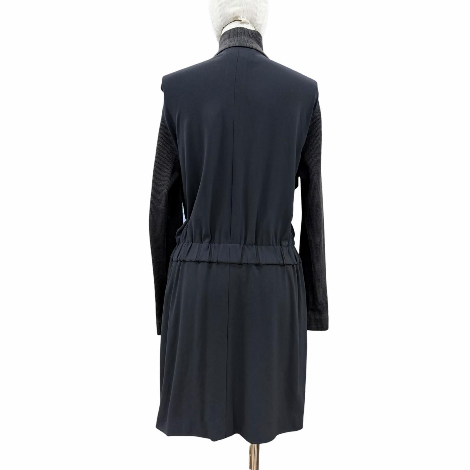 Chanel Boutique Elastane Leather CC Logo Dress Black 40 — view 3