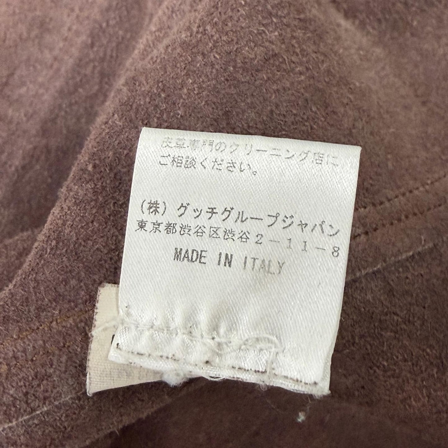Saint Laurent Yves Cowhide Era Vintage Processed Leather Jacket Beige 46 — view 9