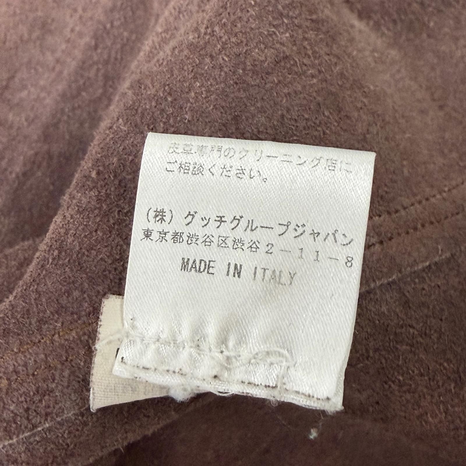 Saint Laurent Yves Cowhide Era Vintage Processed Leather Jacket Beige 46 — view 9