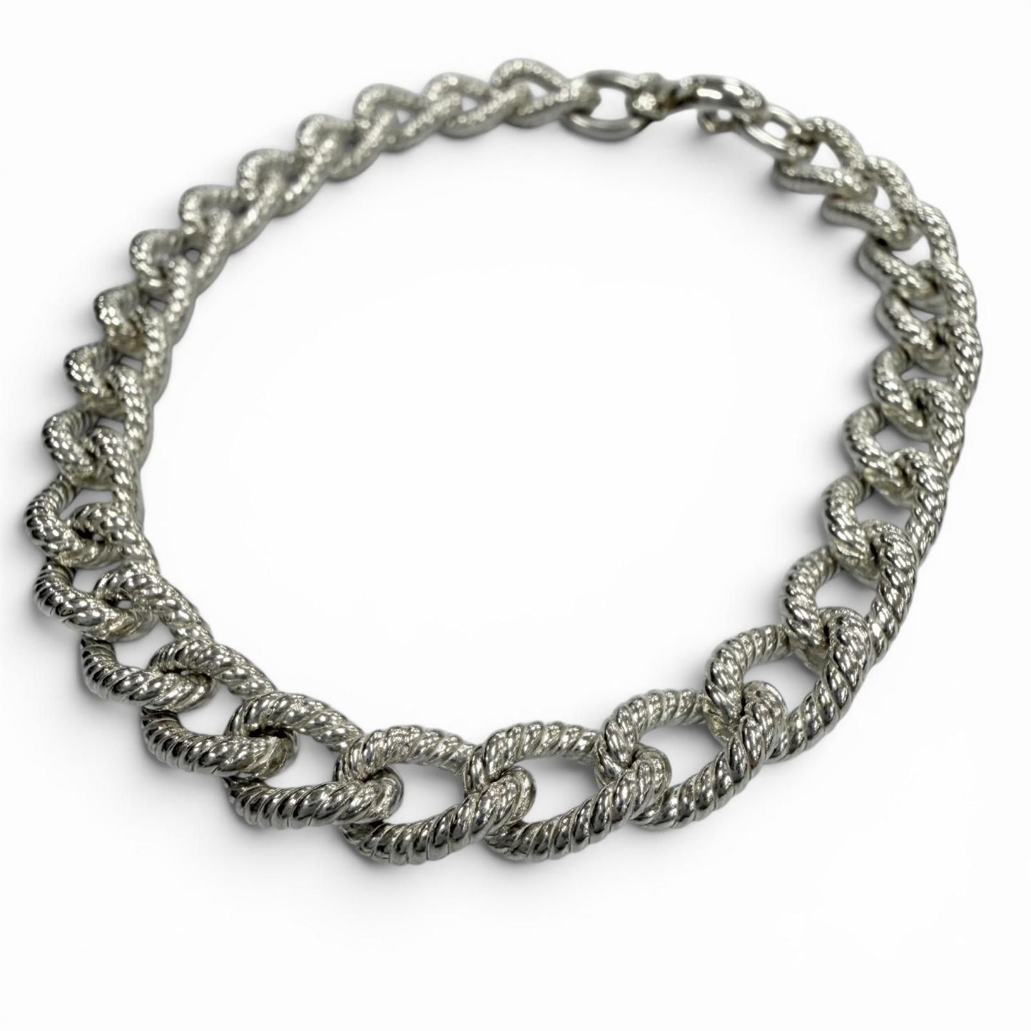 Tiffany & Co Twist Rope 925 Chain Bracelet Silver