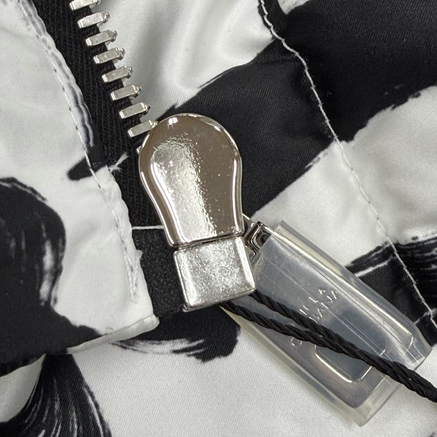 Dolce & Gabbana Black Tag Graffiti Zip Up Padded Bomber Jacket White — view 7