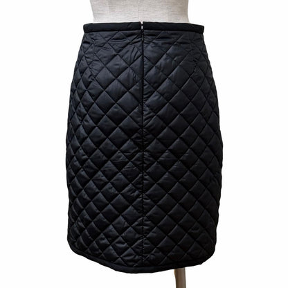 Louis Vuitton Knee Length Quilted Tight Skirt Black 36 — view 4