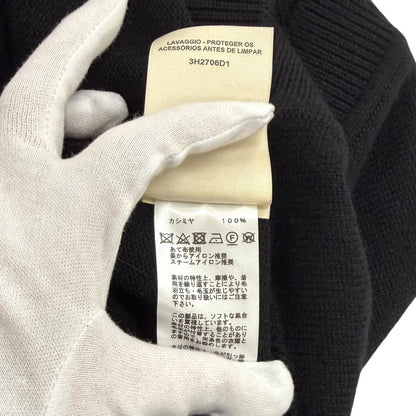 Hermes Cashmere Series Button Neck Knit Vest Black 36 UK — view 8