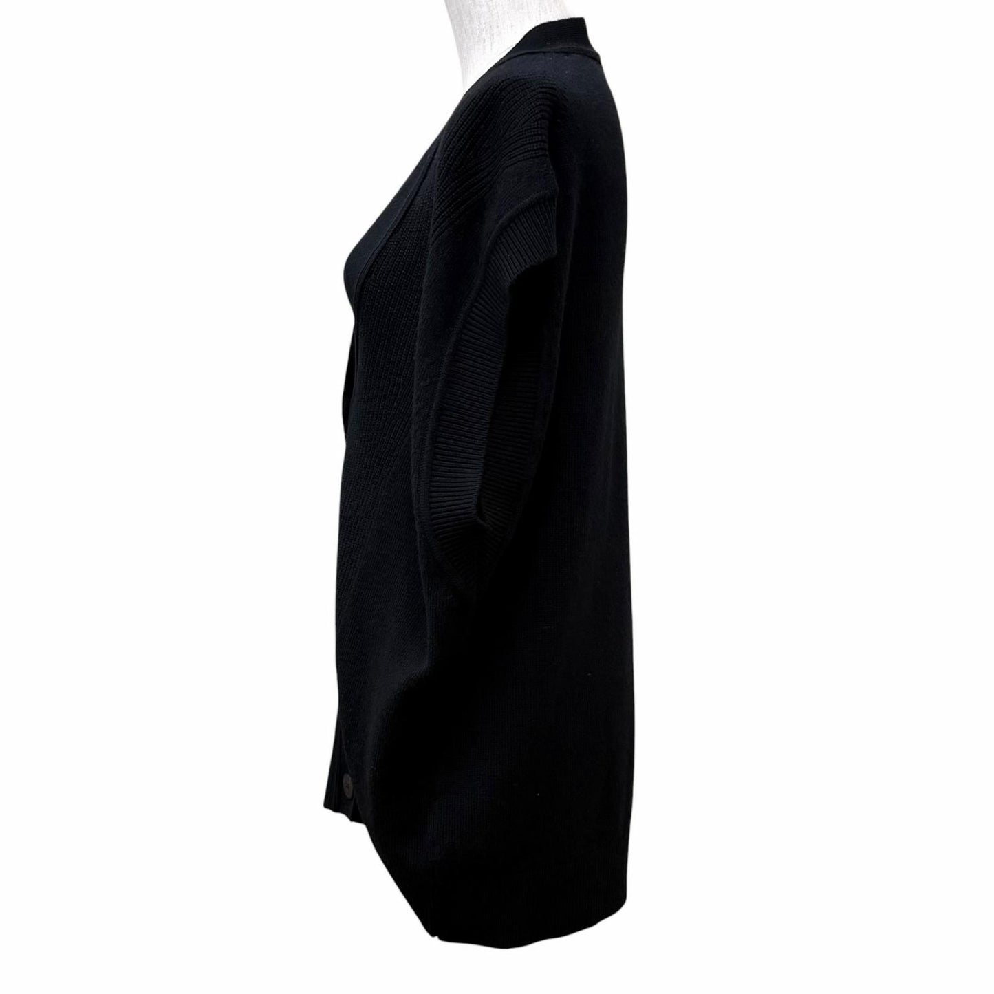 Hermes Cashmere Series Button Neck Knit Vest Black 36 UK — view 2