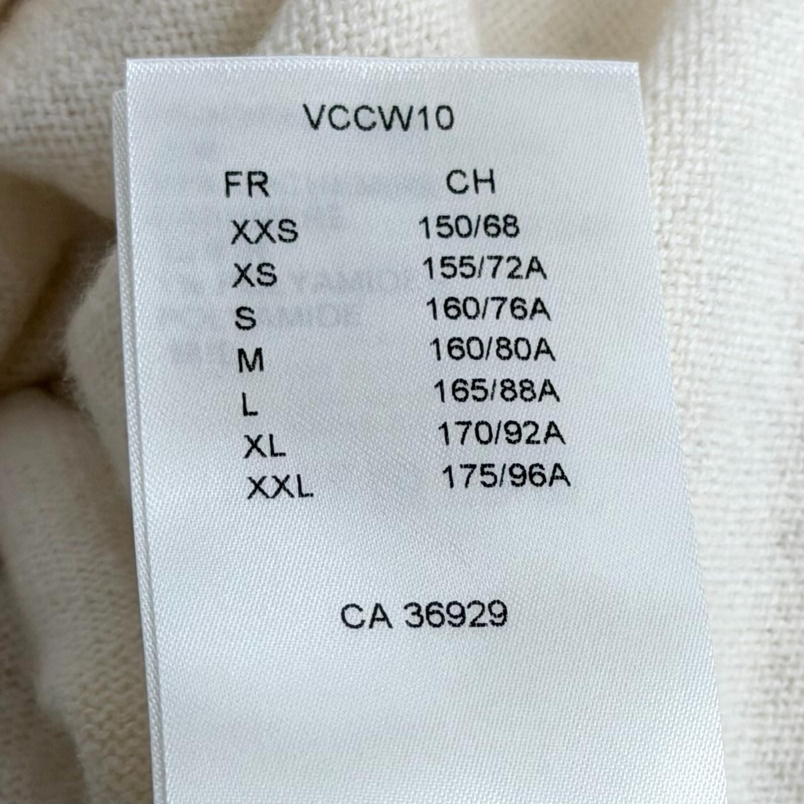 Louis Vuitton Logo Turtleneck Cashmere Dress Off White — view 8