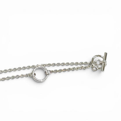 Hermes Pendant Mini Maillon PM Chaine D'ancre Necklace Black — view 7