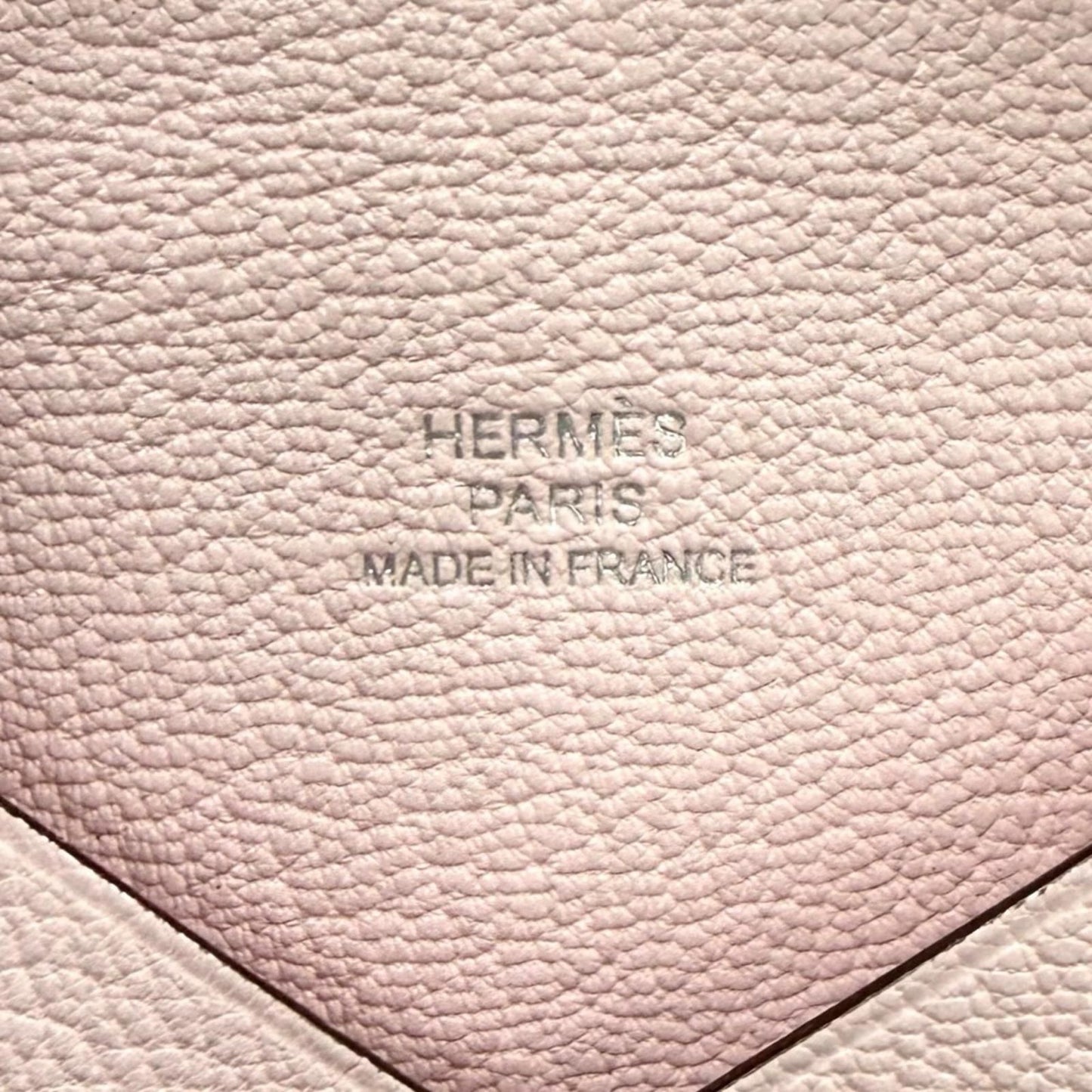 Hermes Calvi Rose Darling Chevre Business Card Holder Case — view 8