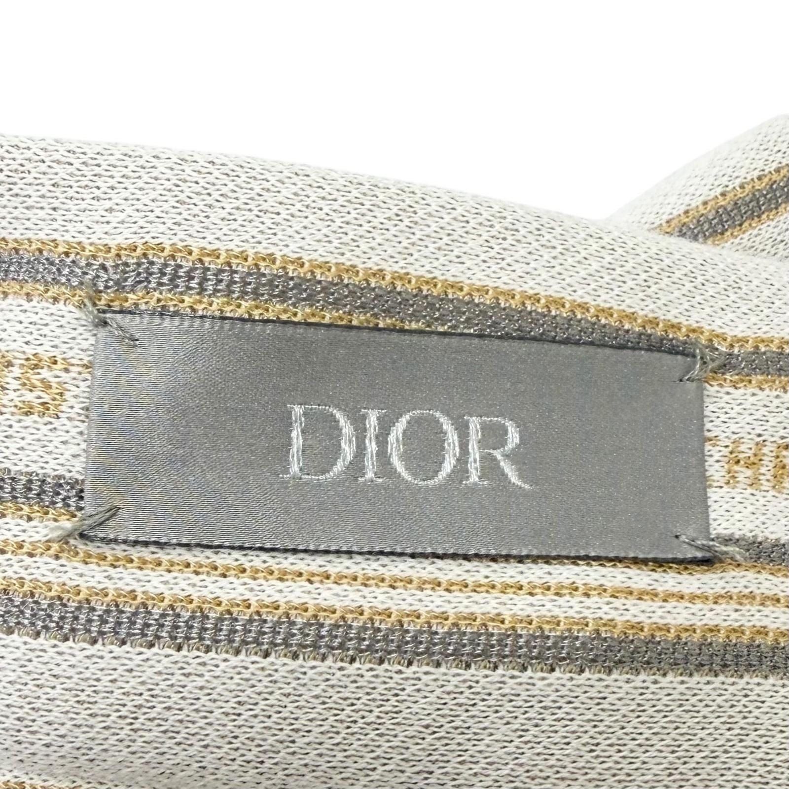 Dior Homme Striped Pattern Shorts Ivory — view 5