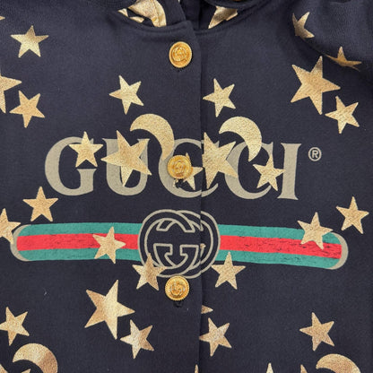 Gucci Cotton 100% Vintage Processed GG Button Sherry Line Star Logo Hooded — view 6