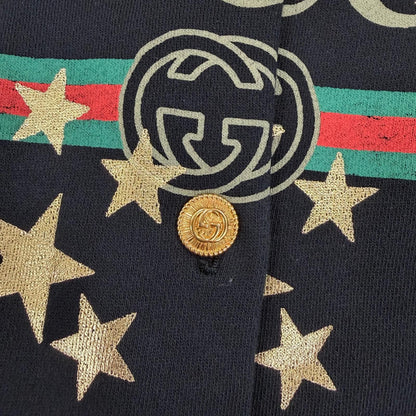 Gucci Cotton 100% Vintage Processed GG Button Sherry Line Star Logo Hooded — view 7
