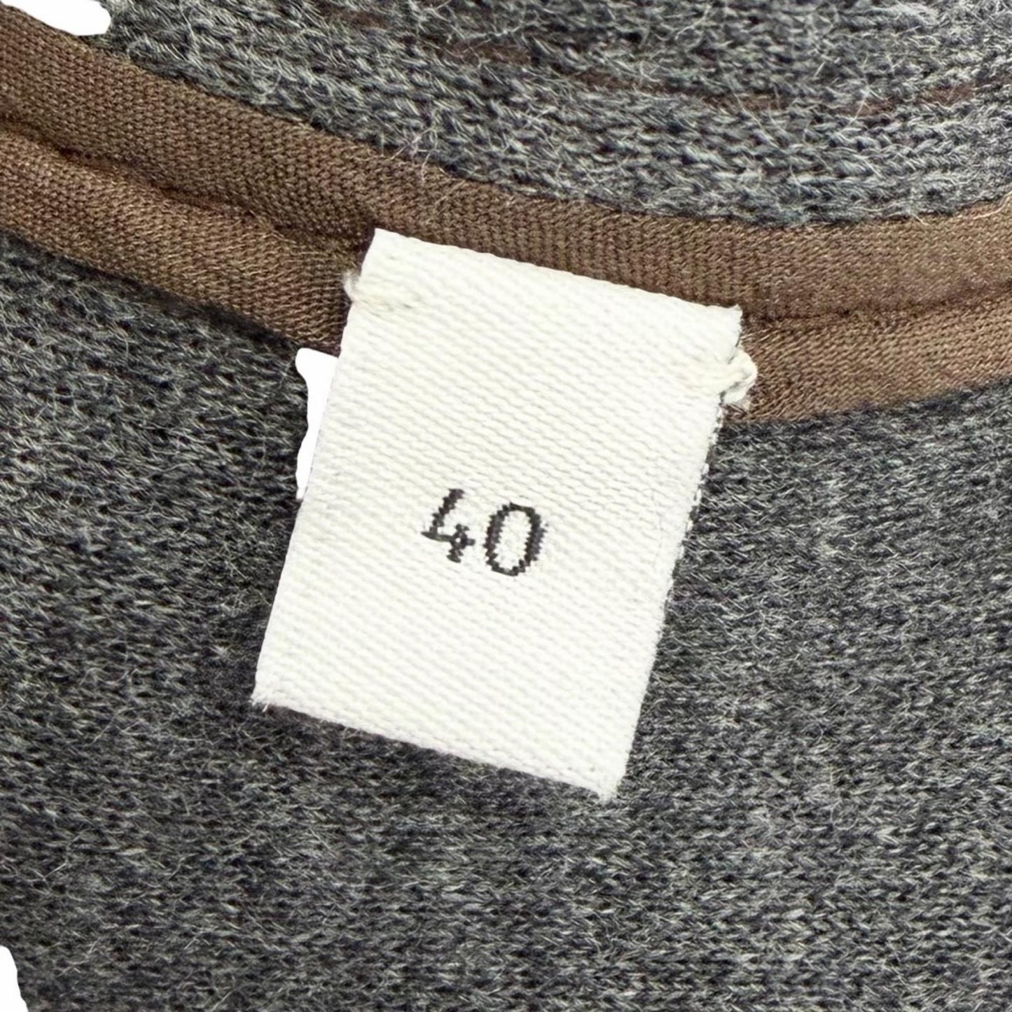 Gucci Interlocking Embroidery Wool Cotton Jersey Short Sleeve Shirt Brown 40 — view 8