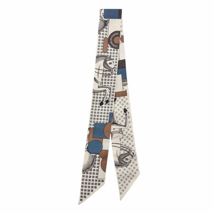 Hermes Cavalier en Formes Silk 100% Scarf Multi — view 3