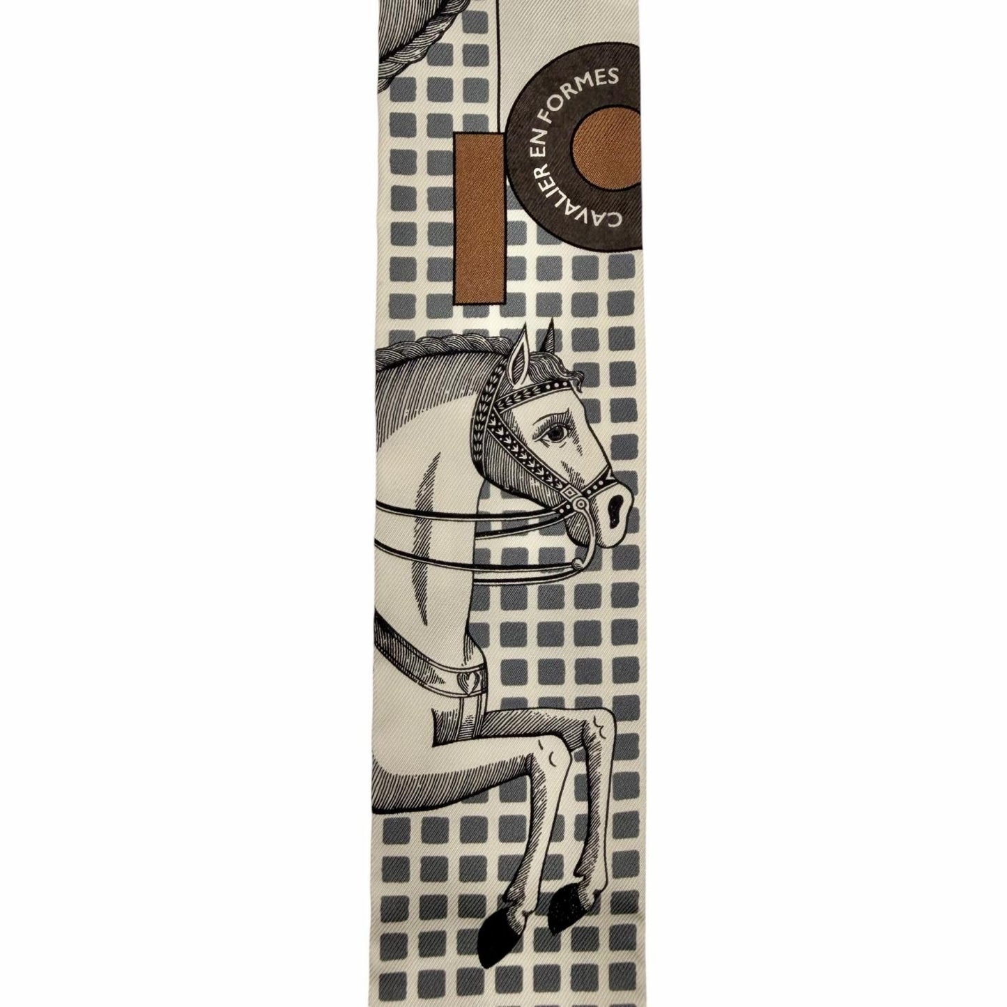 Hermes Cavalier en Formes Silk 100% Scarf Multi — view 5
