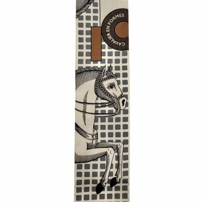 Hermes Cavalier en Formes Silk 100% Scarf Multi — view 5