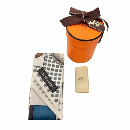 Hermes Cavalier en Formes Silk 100% Scarf Multi — view 2