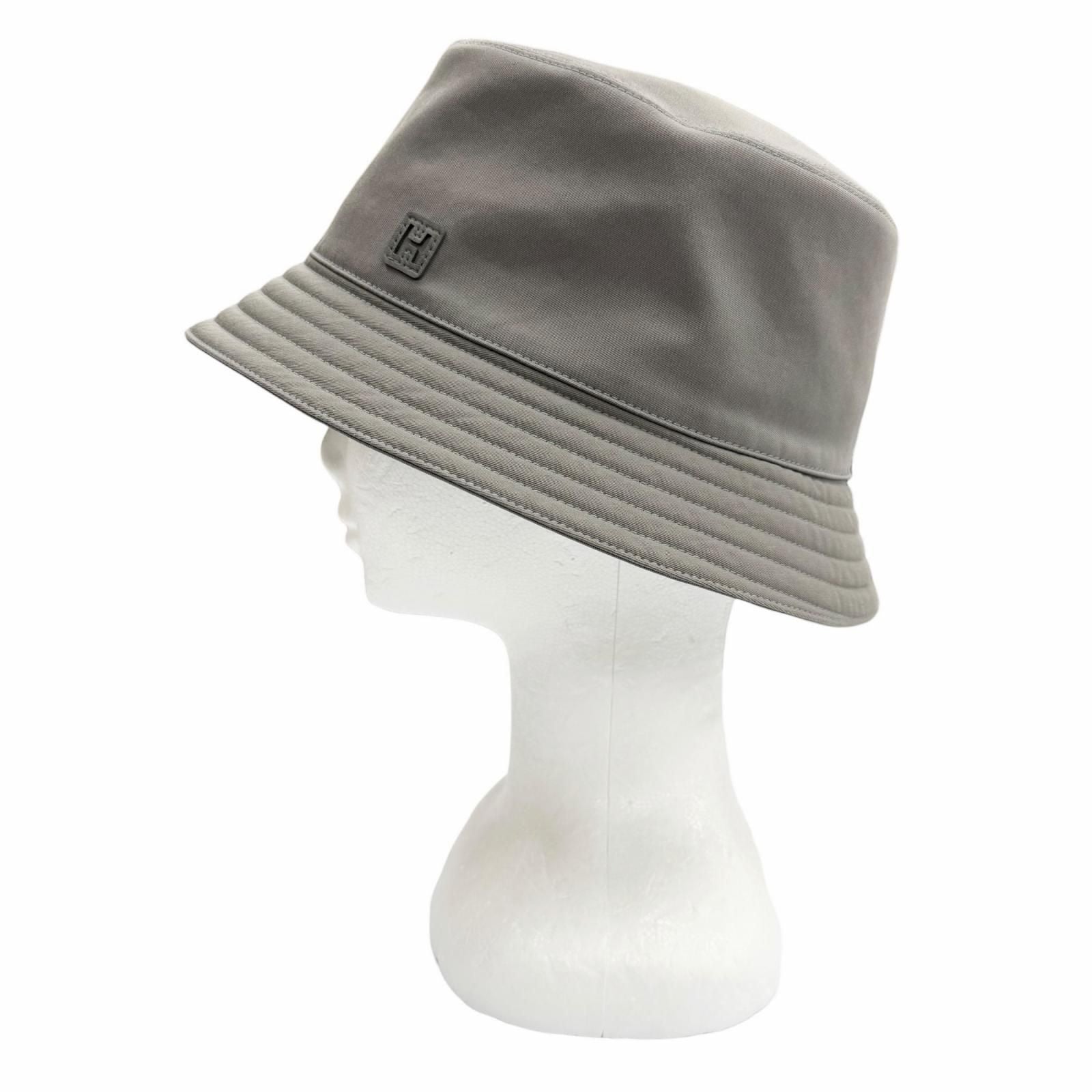 Hermes Cotton Polyurethane Grimeyer Logo Patch Bucket Hat 60 — view 4