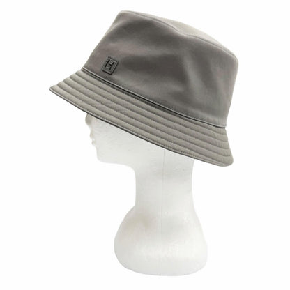 Hermes Cotton Polyurethane Grimeyer Logo Patch Bucket Hat 60 — view 4