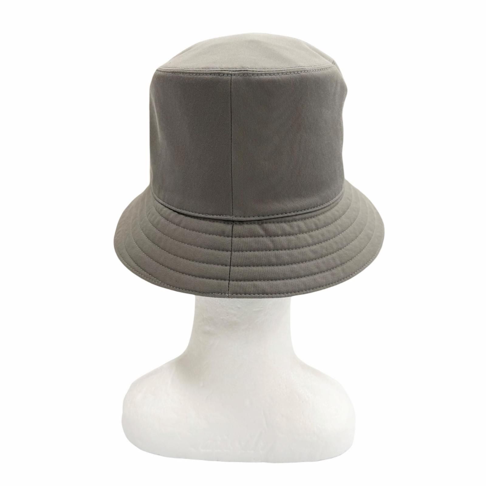 Hermes Cotton Polyurethane Grimeyer Logo Patch Bucket Hat 60 — view 5