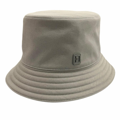 Hermes Cotton Polyurethane Grimeyer Logo Patch Bucket Hat 60