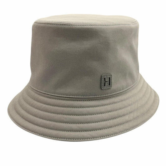 Hermes Cotton Polyurethane Grimeyer Logo Patch Bucket Hat 60