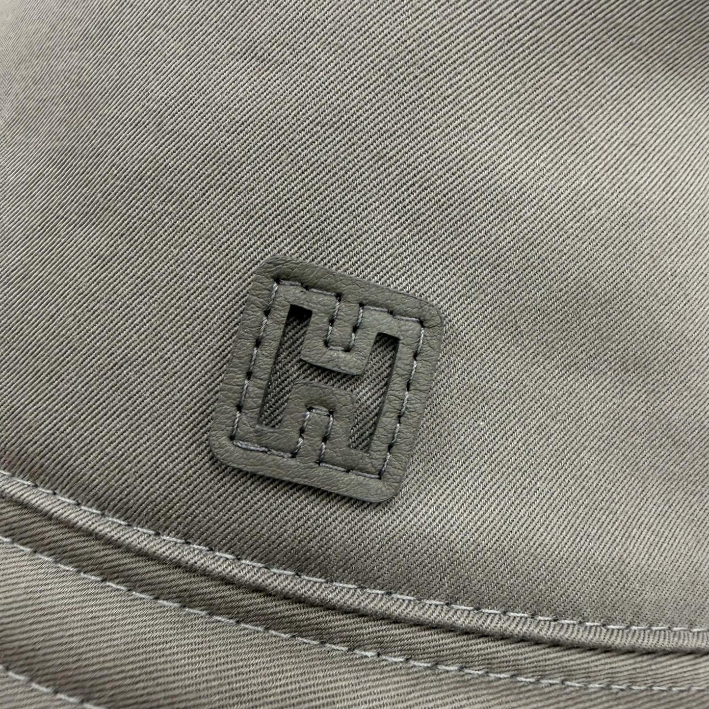 Hermes Cotton Polyurethane Grimeyer Logo Patch Bucket Hat 60 — view 8