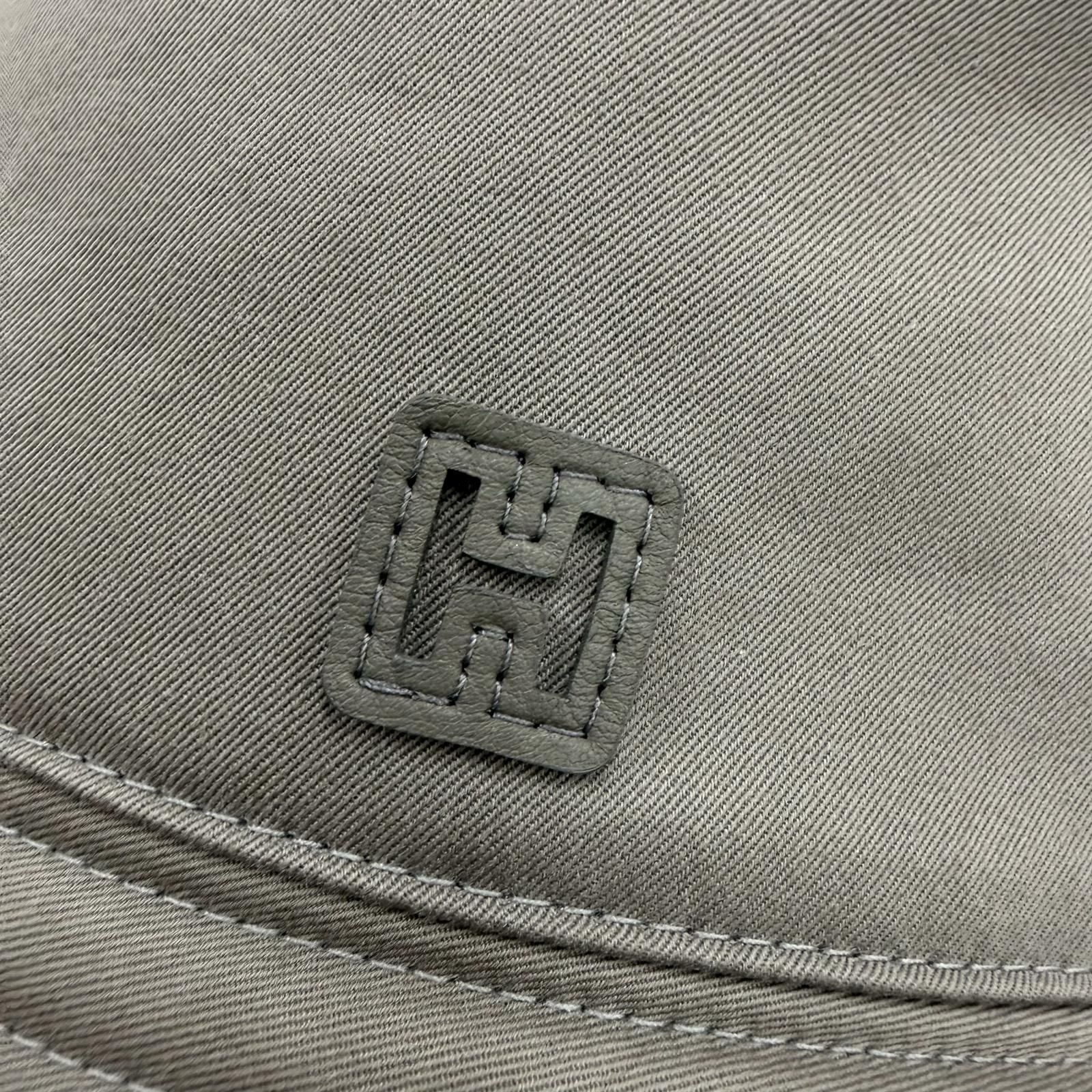 Hermes Cotton Polyurethane Grimeyer Logo Patch Bucket Hat 60 — view 8