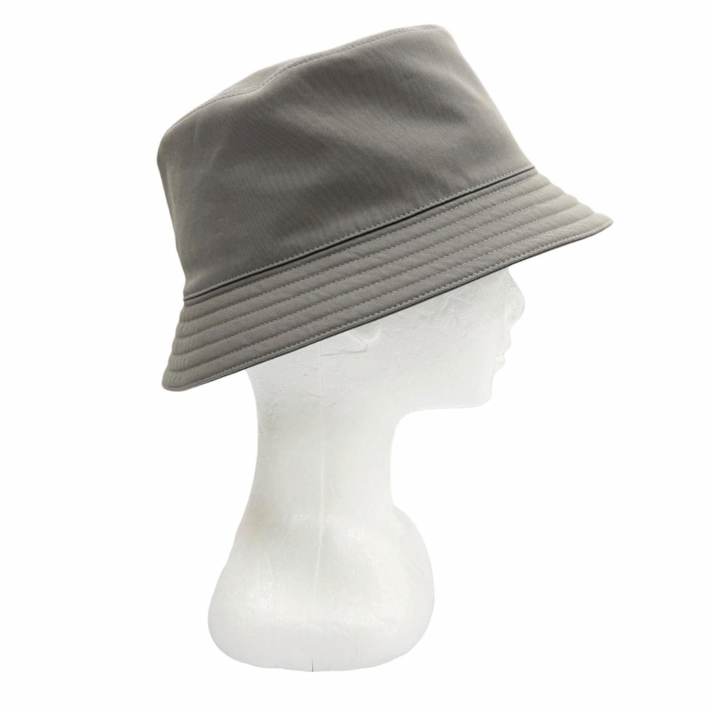 Hermes Cotton Polyurethane Grimeyer Logo Patch Bucket Hat 60 — view 6