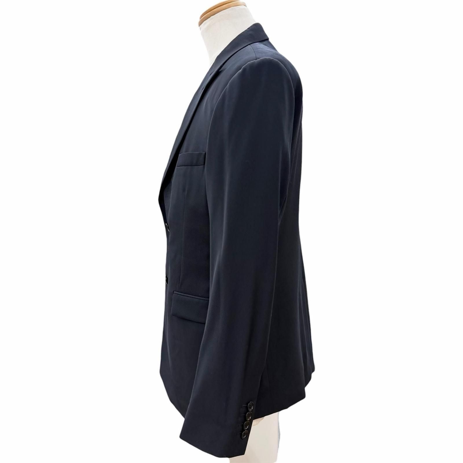 Dior Homme Wool Logo Button Single Jacket Tailored Black 50 — view 3