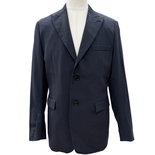 Dior Homme Wool Logo Button Single Jacket Tailored Black 50