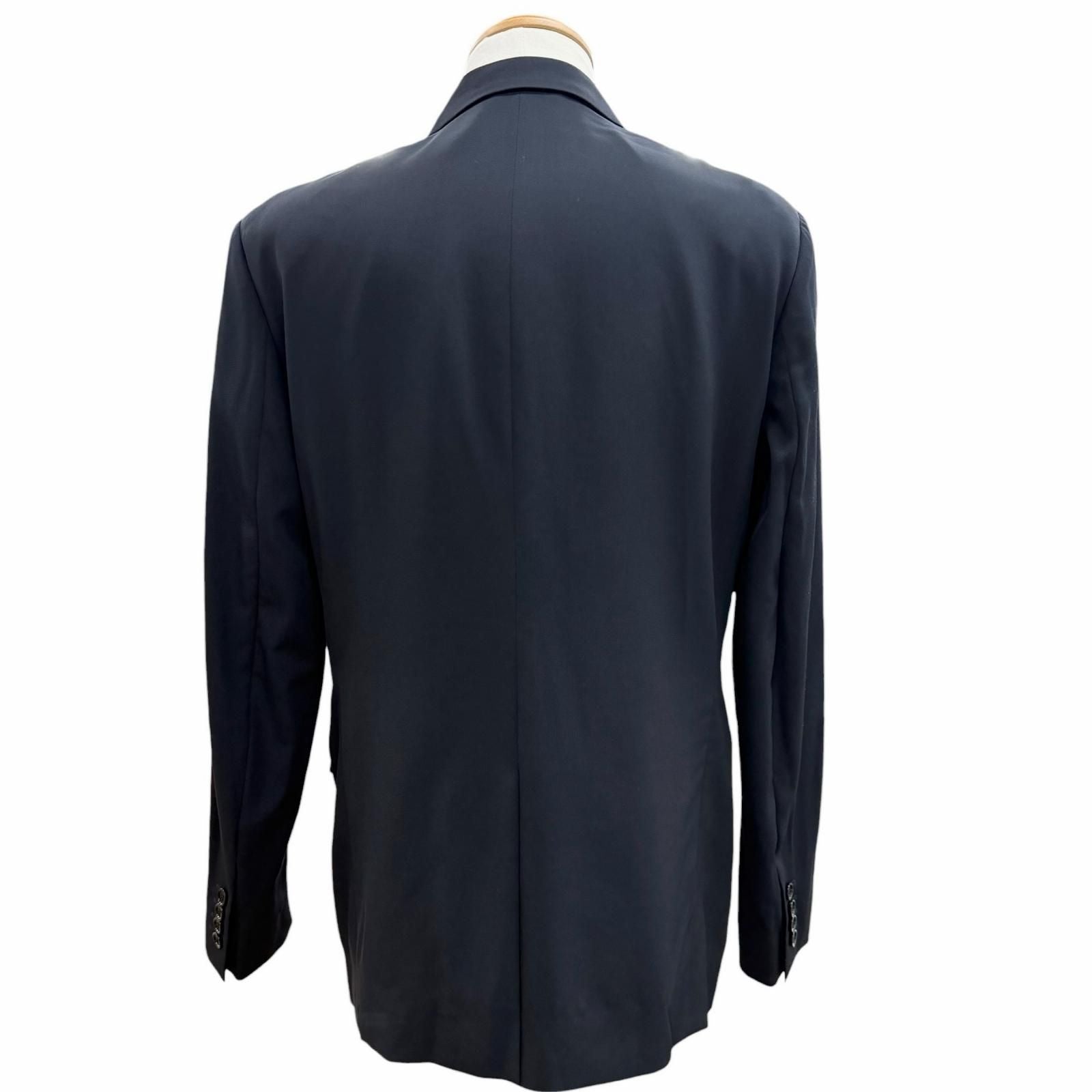 Dior Homme Wool Logo Button Single Jacket Tailored Black 50 — view 4