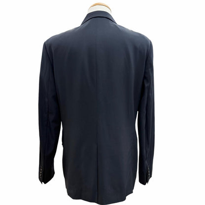 Dior Homme Wool Logo Button Single Jacket Tailored Black 50 — view 4