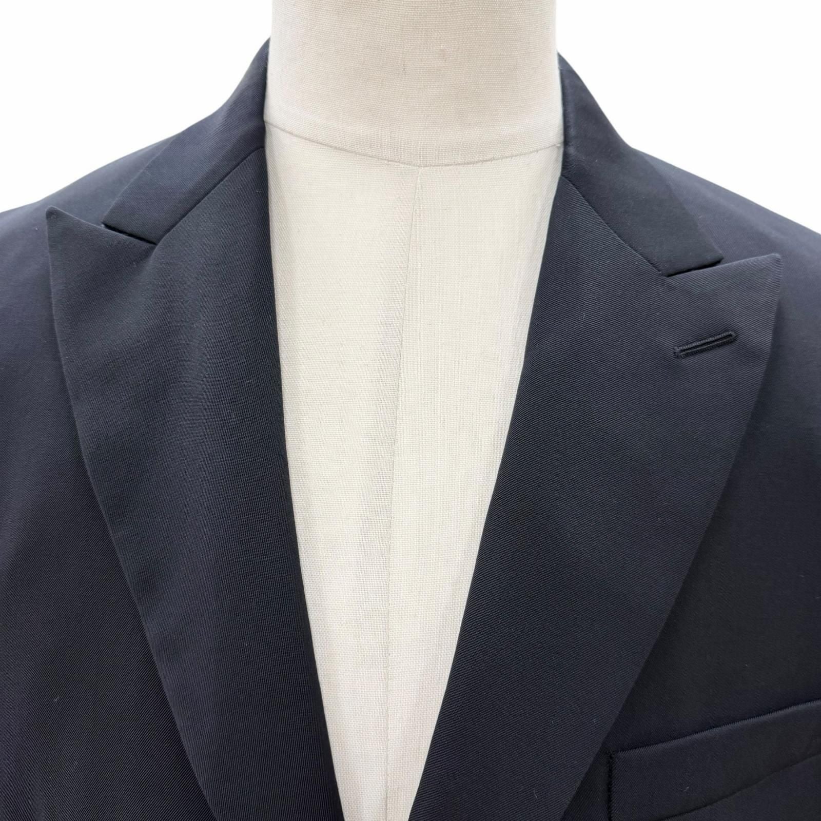 Dior Homme Wool Logo Button Single Jacket Tailored Black 50 — view 2
