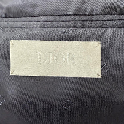 Dior Homme Wool Logo Button Single Jacket Tailored Black 50 — view 7