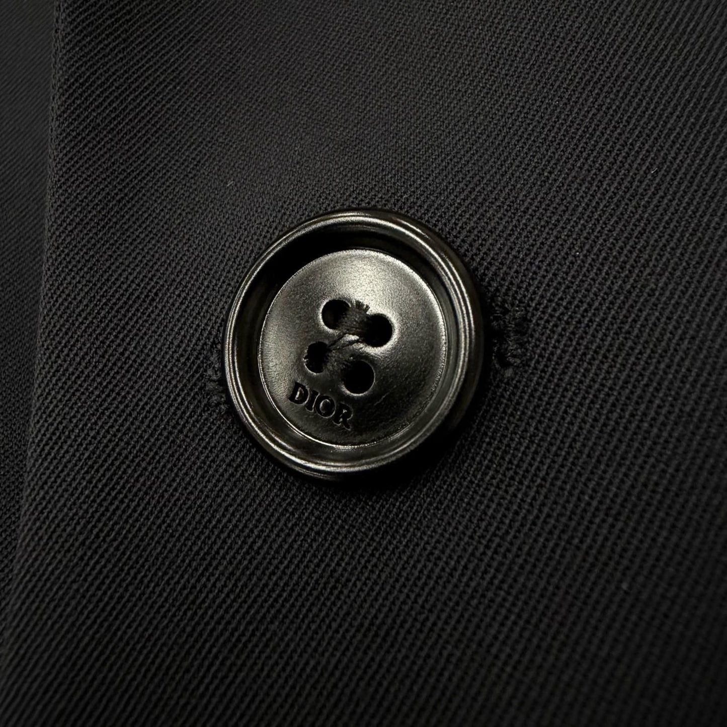 Dior Homme Wool Logo Button Single Jacket Tailored Black 50 — view 6