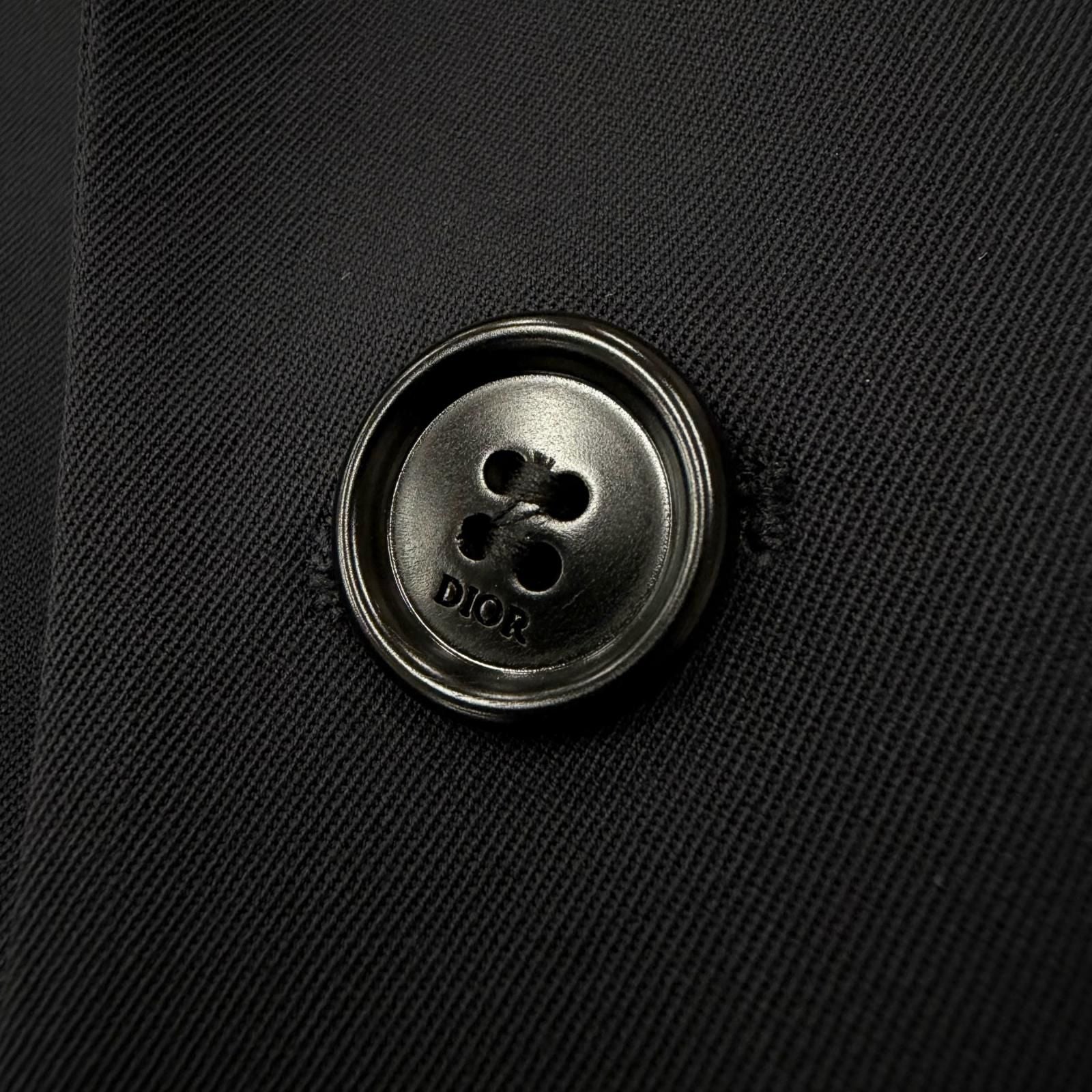Dior Homme Wool Logo Button Single Jacket Tailored Black 50 — view 6