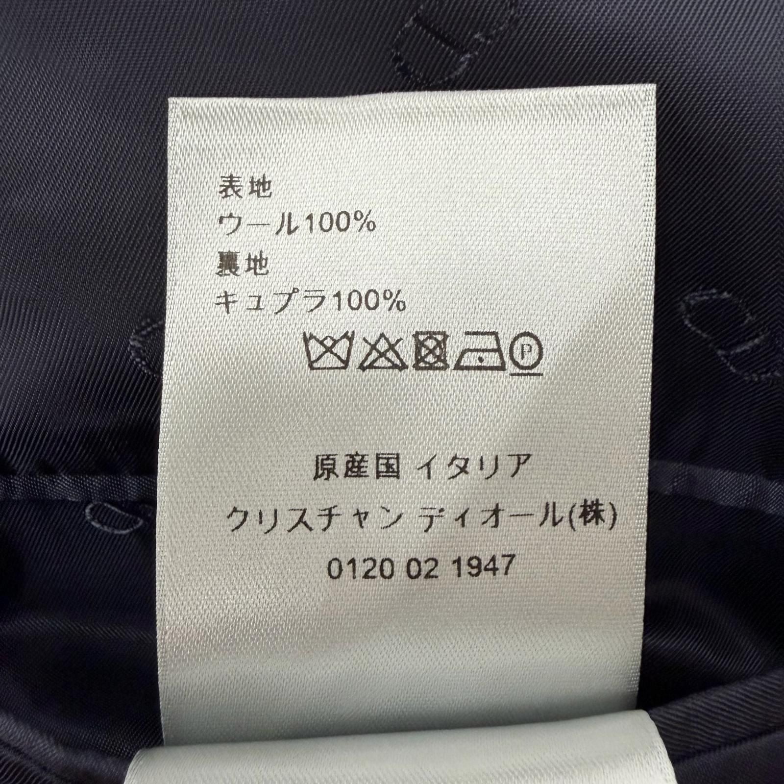 Dior Homme Wool Logo Button Single Jacket Tailored Black 50 — view 9