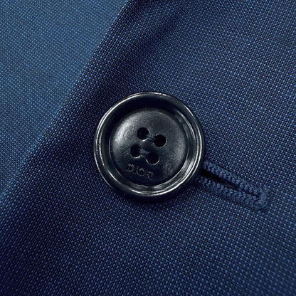 Dior Homme Wool Logo Button Single Jacket Terre Navy 48 — view 6