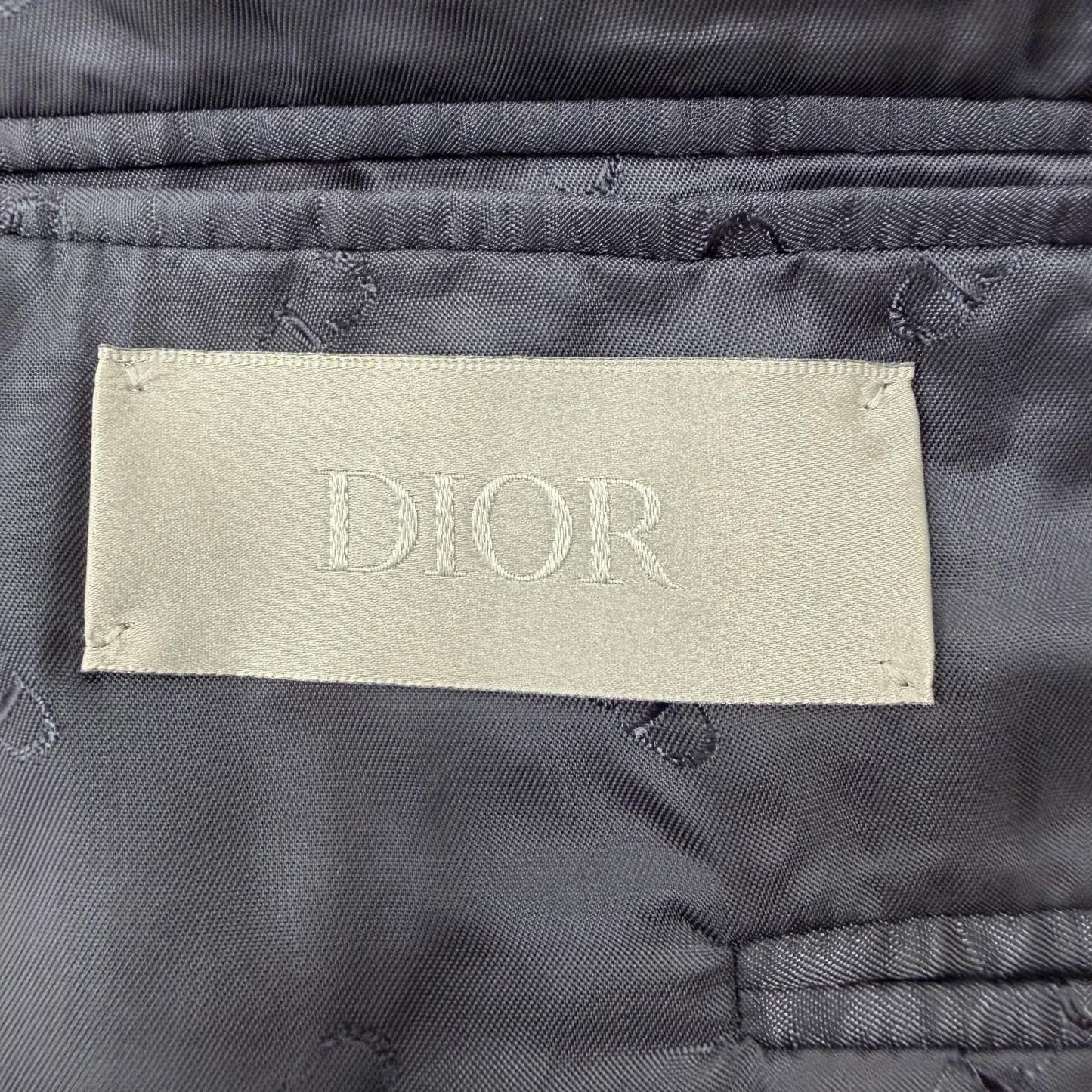 Dior Homme Wool Logo Button Single Jacket Terre Navy 48 — view 7