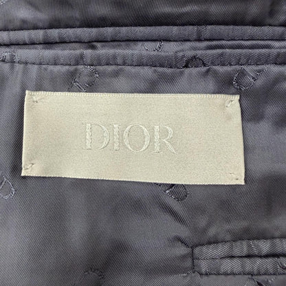 Dior Homme Wool Logo Button Single Jacket Terre Navy 48 — view 7