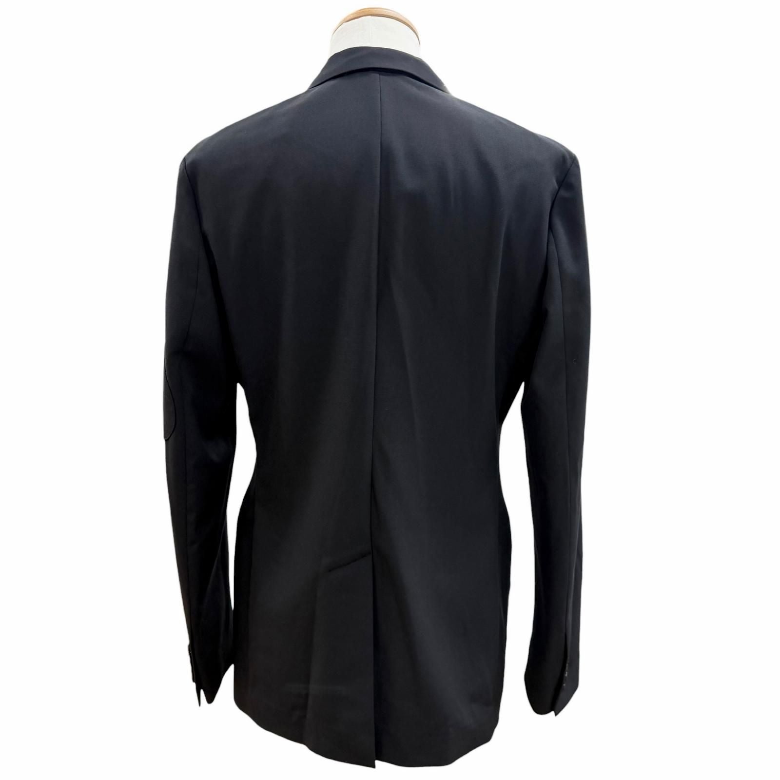 Dior Homme Saddle Pocket Logo Button Single Jacket Terre Black 46 — view 4
