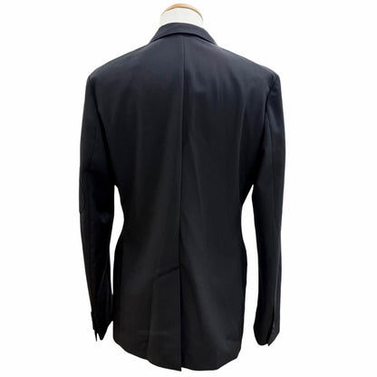 Dior Homme Saddle Pocket Logo Button Single Jacket Terre Black 46 — view 4