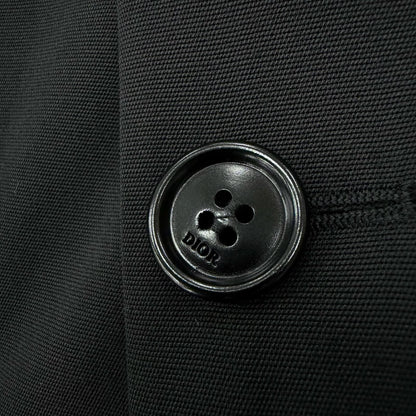 Dior Homme Saddle Pocket Logo Button Single Jacket Terre Black 46 — view 6
