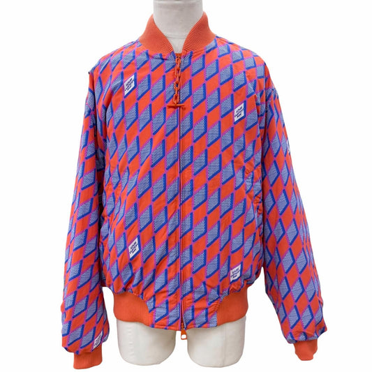 Louis Vuitton Diamond Damier Double Zip Jacket Bomber Orange Blue 52