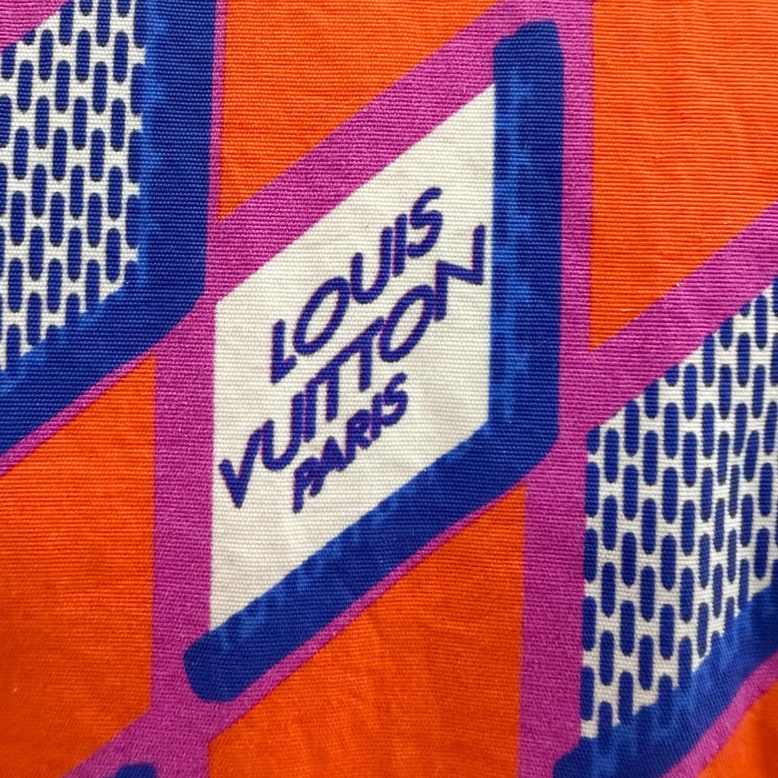 Louis Vuitton Diamond Damier Double Zip Jacket Bomber Orange Blue 52 — view 6