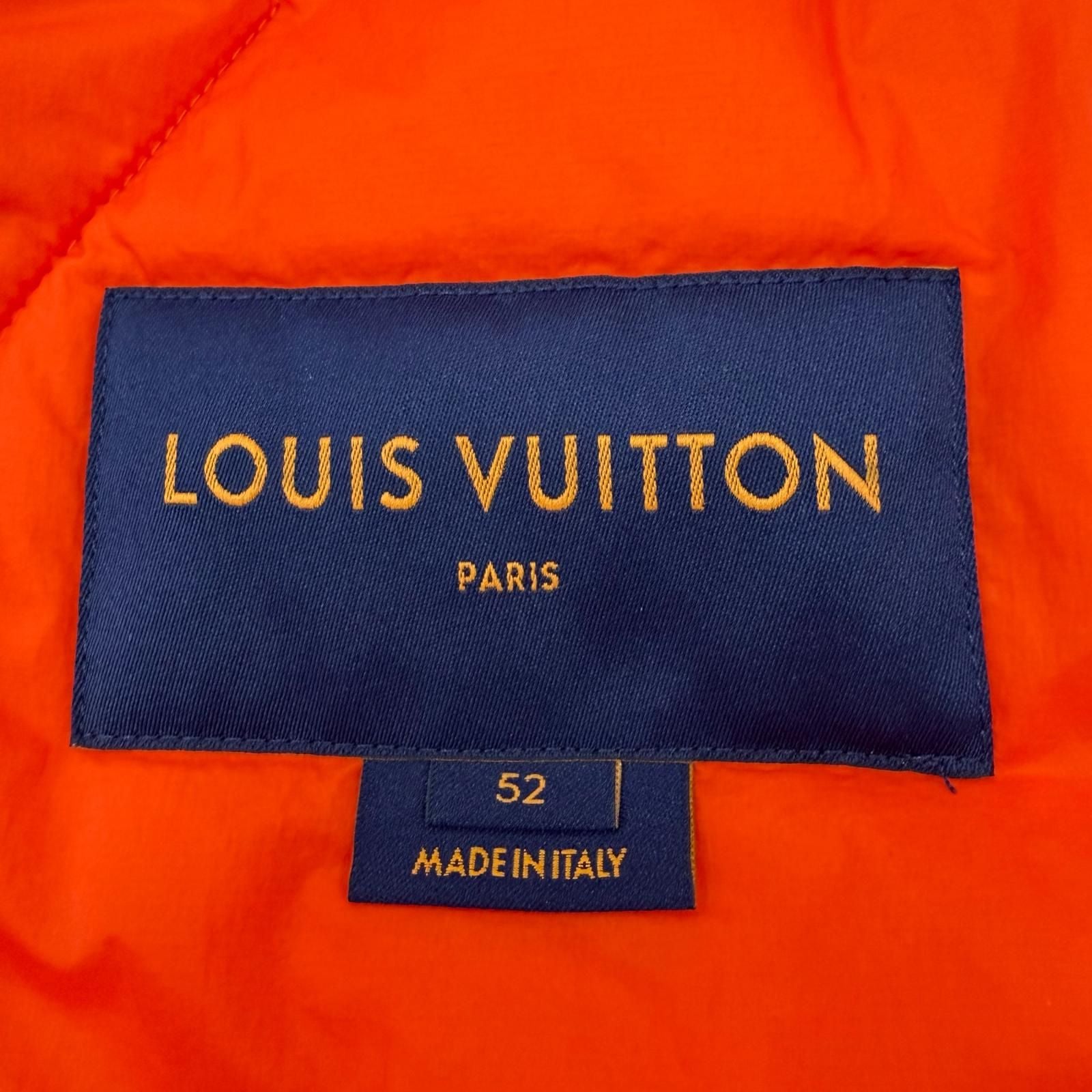 Louis Vuitton Diamond Damier Double Zip Jacket Bomber Orange Blue 52 — view 9