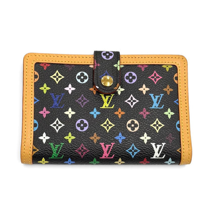 Louis Vuitton Portefeuille Viennois Monogram Multicolor Clasp Wallet Bifold Noir